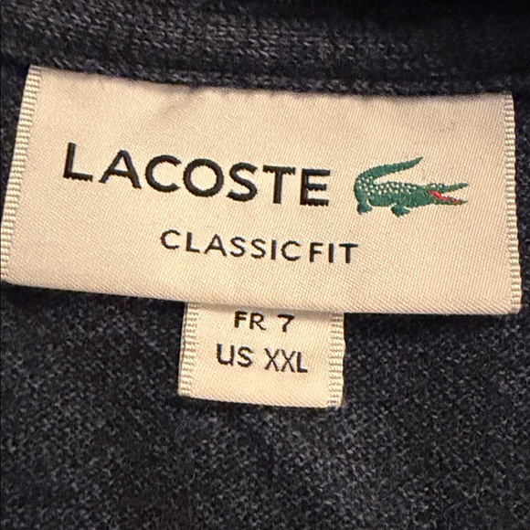 Lacoste Blue Men’s Classic Fit Short Sleeve Polo Shirt Crocodile Logo Size XXL - Picture 6 of 7